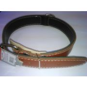 Ошейник №36 2слоя неукрашеный кольц посеред 51-64см АРТ636