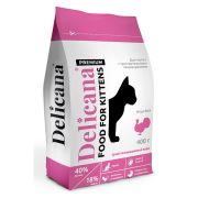 DELICANA Сух.д/КОТЯТ ЧувствитПищевар Индейка 400г 1/20 3181