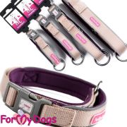 Ошейник бежевый светоотражающий (L) 4825