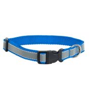 Ошейник Аркон Dog & Vogue синий светоотражающая лента 2 см дл.50 см DV06200102