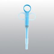 Таблеткодаватель WOGY д/животных 15х5.5см с 2-мя насадками д/жидких лекарств и д/таблеток, микс арт.2024-0896 Код272659