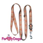 Поводок «Лапки» коричневый (L; 5403