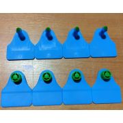 Бирка для МС (м+п) Синяя, с номером с двух сторон  (40,0х47,0)