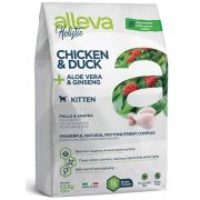 Alleva Holistic Kitten 1,5 кг сухой корм д/котят с курицей и уткой, алое вера и женьшенем-2738