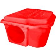 Контейнер дератизационный для крыс и др. грызунов.красный 230*190*120