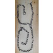 Цепь для привязи скота ЦПС-3 6х42 с вертушком трехконцевая