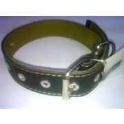 Ошейник №36 51-64см кожа+брезент АРТ 088*