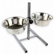 Стойка с мисками 2х2,40 л металлическими (5 шт/кор) УЮТ