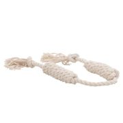 Игрушка д/собак Сарделька  канатная  2шт средняя  DL  белая 1/12