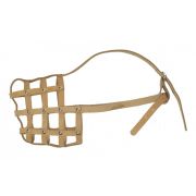 Намордник Аркон н34ч кожа сетка цв черныйкнем.овч (крупн, дог(сука),,кавказ овч, ньюф,ризен,ср.азиат