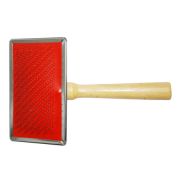 Пуходерка большая д/животных с метал. зубьями , 18х12 см,