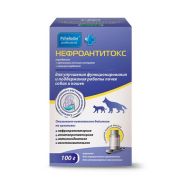 Нефроантитокс. Комбинированный препарат для улучшения функционирования и поддержания работы почек у собак и кошек. (порошок, банка 100г) Арт.1216