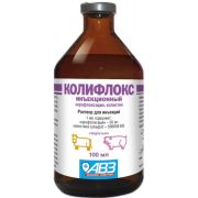 Колифлокс д/и 100,0  ( энрофлоксацин - 50 мг и колист. 500000 ME)